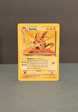 Pokemon Fossil Raichu Non Holo - Lightly Played LP - Original Vintage 29/62 - Image 1