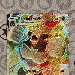 Rillaboom VMAX SV106/SV122 Shining Fates: Shiny Vault Pokemon TCG NM - Image 2