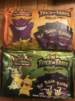 2 Unopened Pokemon TCG Trick or Trade BOOster Bundle Bags 2023 + 2022 - Image 1