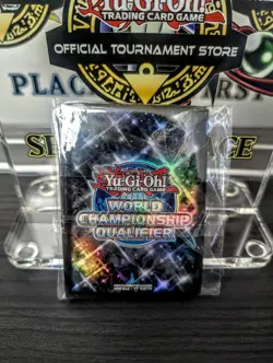 Yu-Gi-Oh 15 Count Black Card Sleeves - World Championship Qualifier 2022 - Image 1