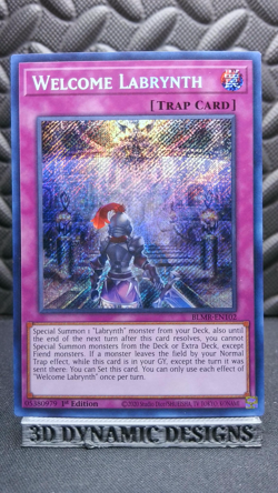| Yugioh Welcome Labrynth BLMR-EN102 1st Secret Battles Of Legend NM 🔥 | - Image 1