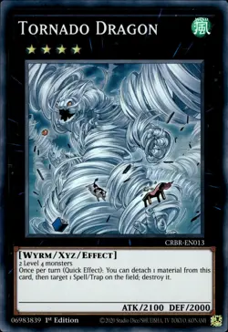 Tornado Dragon - Super Rare 1st Edition CRBR-EN013 - NM - YuGiOh - Image 1