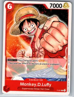 Monkey.D.Luffy P-001 One Piece Demo Deck Cards - One Piece Card Game - NM - Image 1