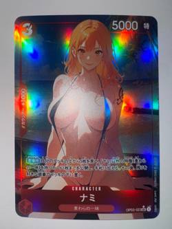 One Piece Nami Holographic Custom Art Goddess Story Collectible Card - Image 1