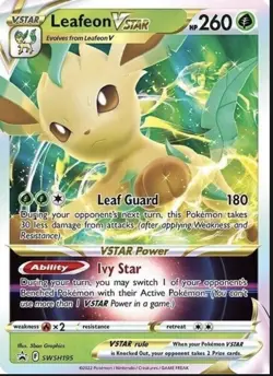 Leafeon VSTAR SWSH195 - Jumbo Card - NM - Image 1
