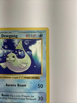 Dewgong 025/102 Base Set (Shadowless) Regular 1st Edition Rare Pokemon TCG Card - Image 5