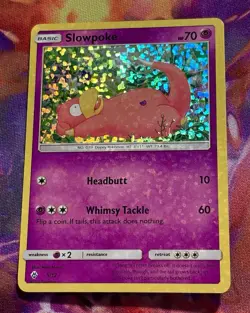 SLOWPOKE POKEMON CARD 5/12 MCDONALDS PROMO HOLO PLAYED - Image 2