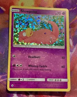 SLOWPOKE POKEMON CARD 5/12 MCDONALDS PROMO HOLO PLAYED - Image 4