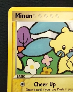 Minun 4/17 Pokemon Pop Series 3 Rare Non Holo Card NM - Image 2