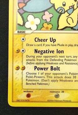 Minun 4/17 Pokemon Pop Series 3 Rare Non Holo Card NM - Image 5