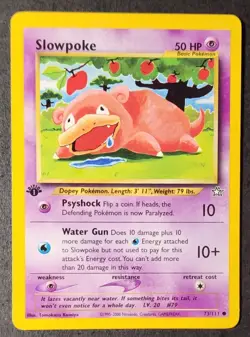 Slowpoke 1st Edition - Neo Genesis 73 /111 - Pokemon TCG Card - Vintage - Image 1