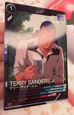 Terry Sanders Jr. AB02-018 C Gundam Arsenal Base Trading Card Game 🐼 - Image 4