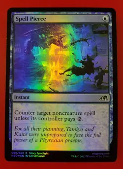 1x Spell Pierce | FOIL | Kamigawa Neon Dynasty | MTG Magic Cards - Image 1