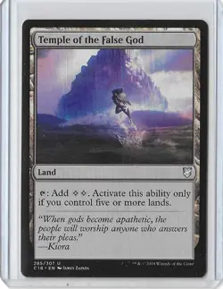MTG Temple of the False God Commander 2018 (C18) Uncommon Card #285/307 Unplayed - Image 1