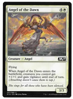 MTG Angel of the Dawn Core Set 2019 (M19) Common Magic Card #007 Unplayed - Image 1