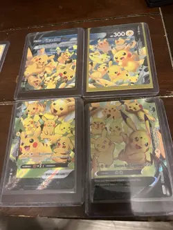 Pokemon Pikachu Card Lot Basic Rare and in good condition includes full v union - Image 5