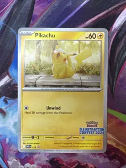Pokemon TCG Pikachu Illustration Contest 2024 Promo Card 214 NM Condition - Image 1