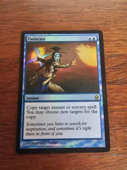 MTG- Twincast x1 - Saviors of Kamigawa FOIL Light Play - Image 1