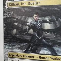 mtg altered art hand painted Magic the Gathering Killian, Ink Duelist, Commander - Image 2