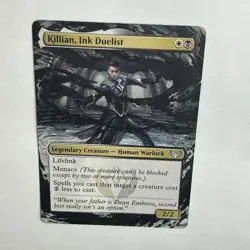 mtg altered art hand painted Magic the Gathering Killian, Ink Duelist, Commander - Image 3
