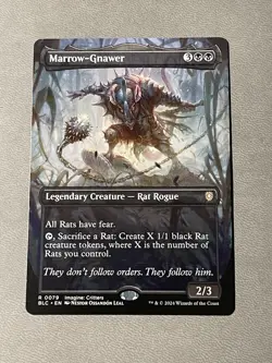 MTG Marrow-Gnawer BLC NM R Rare 79 Legendary Creature Rat Rogue Borderless NM - Image 1