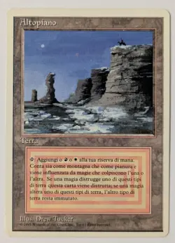 MTG Plateau FWB Italian - Near Mint - Dual Land - Magic the Gathering 1995 - Image 1