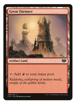 MTG - 1 x Great Furnace - Artifact Land - Commander 2014 (C14) - LP - Image 1