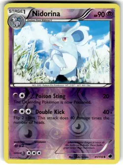 Pokemon - Nidorina - 41/116 - Reverse Holo - Plasma Freeze - NM/M - Image 1