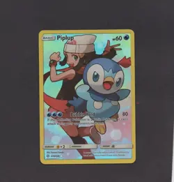 Pokemon Piplup (Secret Rare) 239/236 Cosmic Eclipse Full Art Trainer Gallery LP - Image 1
