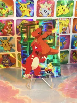 Pokemon HOLO Vintage Pocket Monsters Vending Prism Sticker 1998 Nintendo - Image 1
