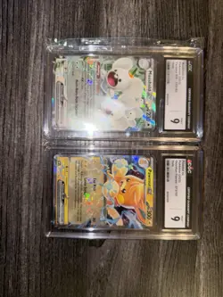 Pokemon TCG Graded Lot Of 2 CGC 9 Pawmot EX & Maushold EX - Image 2