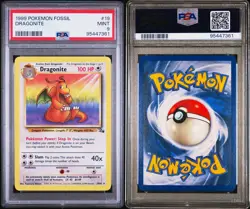 1999 Dragonite Fossil Non Holo PSA 9 Pokemon Tcg - Image 2