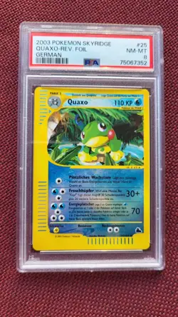 Quaxo Reverse Holo Skyridge PSA8 Near Mint #25 Pokemon Pokemon - Image 1