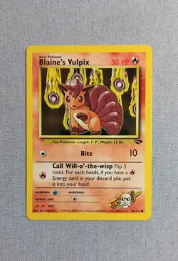 Pokemon TCG - Blaine's Vulpix - Gym Heroes set 66/132 - Image 1