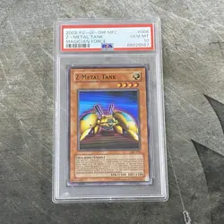 Vintage 2003 Yugioh MFC Z Metal Tank Magician Force #006 PSA Gem Mint 10 LOW POP - Image 1