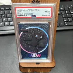 1999 Pokemon Card Mew Meiji Embossed Promo PSA 8 - Image 3