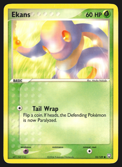 Ekans 55/109 EX Team Rocket Returns Pokemon Card MP - Image 1