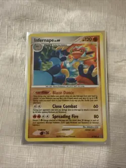 Pokemon TCG Infernape Holo Rare Card 3/100 Stormfront 2008 Vintage - Image 2