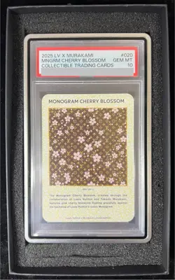PSA 10 LOUIS VUITTON x TAKASHI MURAKAMI Trading card MONOGRAM CHERRY BLOSSOM 020 - Image 1
