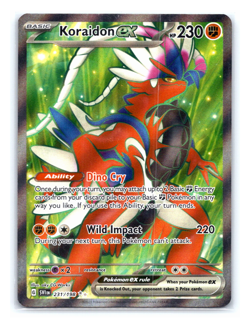 Koraidon ex - 231/198 Ultra Rare Full Art Scarlet Violet 151 Pokemon Card - Image 1
