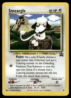 Pokemon Cards Smeargle 32 Wizards Black Star Promos WOTC Promo NM *4 - Image 1