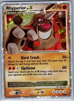 Rhyperior LV.X DP29 Holo Diamond and Pearl Promos - Pokemon Card - LP - Image 1