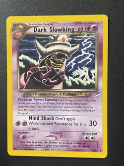 Dark Slowking 20/105 Neo Destiny Pokemon Card Moderately Played normal - Image 1