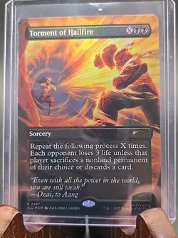 Torment of Hailfire Avatar: The Last Airbender Secret Lair MTG Rainbow Foil NM - Image 3