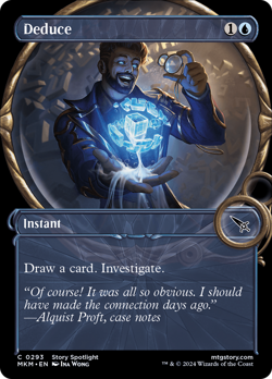Deduce (Showcase) [Murders at Karlov Manor] Foil Near Mint - Image 1