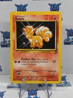 Vulpix 99/130 Pokemon Base Set 2 LP - Image 1