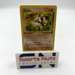 Mankey 55/64 1st Edition Jungle Set Pokemon TCG WoTC - Image 1