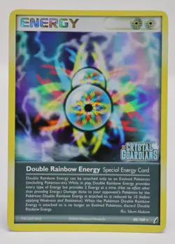 Pokemon - Double Rainbow Energy #88/100 - Crystal Guardians Reverse Holo Stamped - Image 1