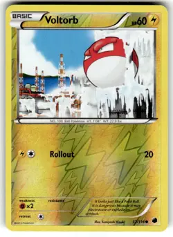 Voltorb - 32/116 - Reverse Holo - Black & White 9: Plasma Freeze - Pokemon NM - Image 1