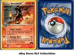 2004 Pokemon, Team Magma vs Aqua, #34/95 Team Magma's Houndoom, Uncommon - Image 1